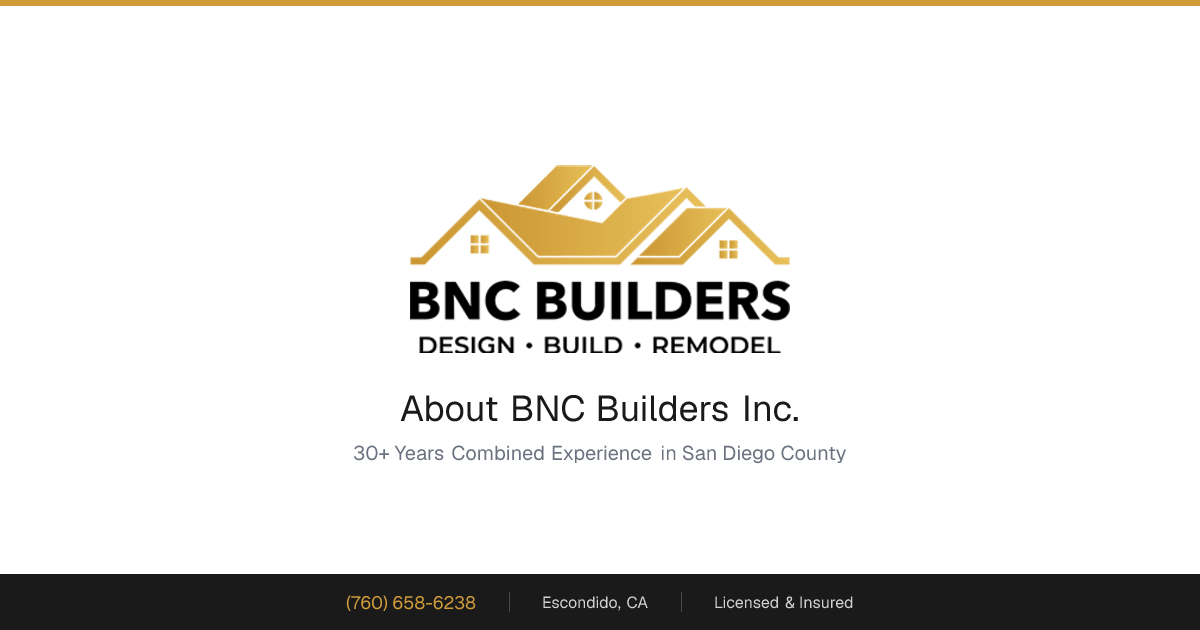 About Us | BNC Builders Inc.