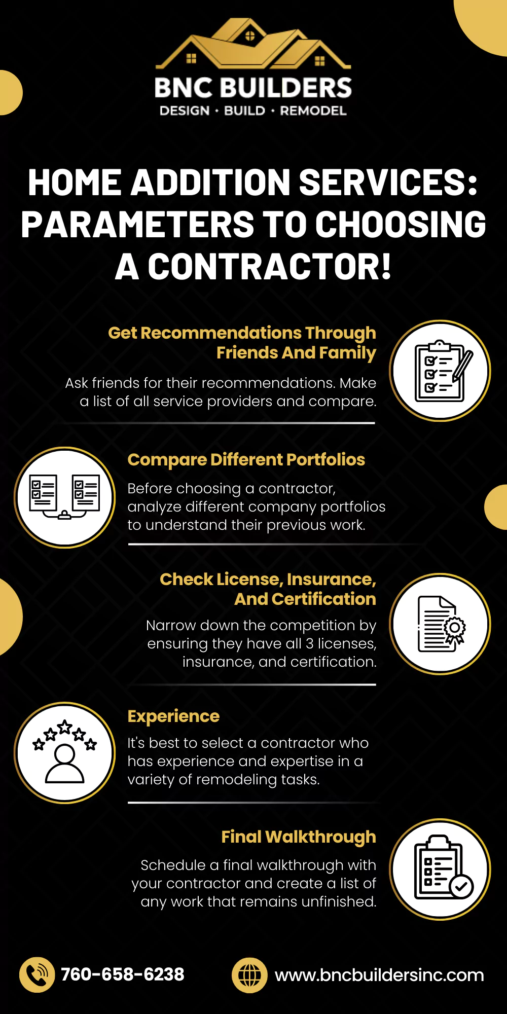 Home Addition Services: Parameters To Choosing A Contractor! [Infographic]